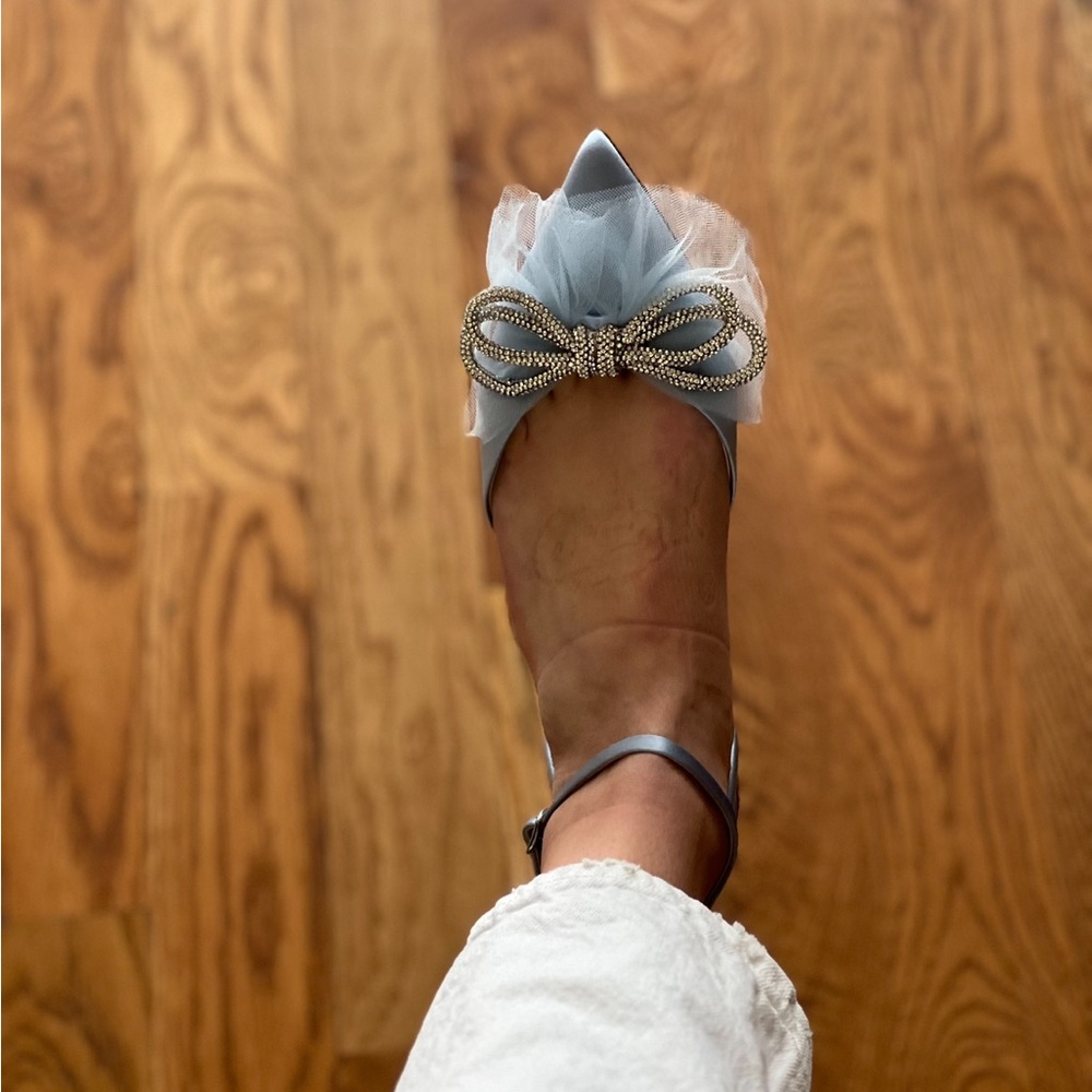 Cute blue, flats!